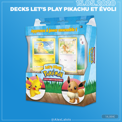Decks à thème Let's Play Pikachu ou Évoli